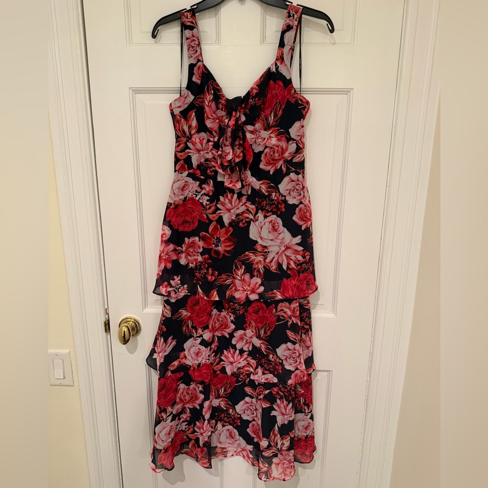 Floral Sleeveless Midi Dress